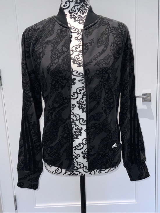 adidas Tops - adidas Women's Black Patterned Track Jacket